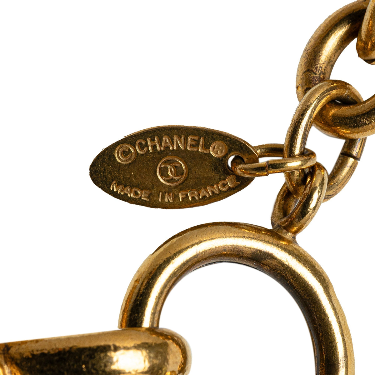 CHANEL CC Pendant Necklace Costume Necklace