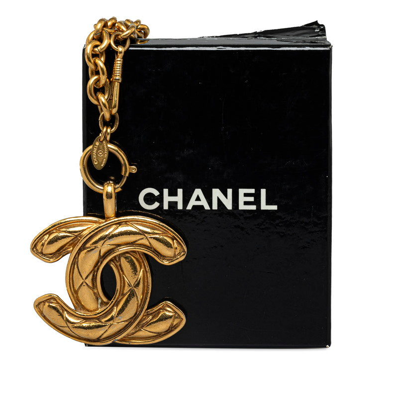 Chanel CC Logo Pendant Necklace Metal Necklace in Good condition