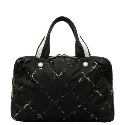 Chanel  Travel Line Handbags Mini Boston Bag Black Nylon Vinyl  CHANEL