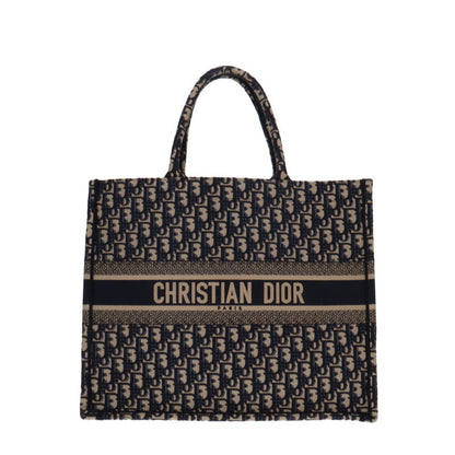 Dior Navy Oblique Book Tote Large