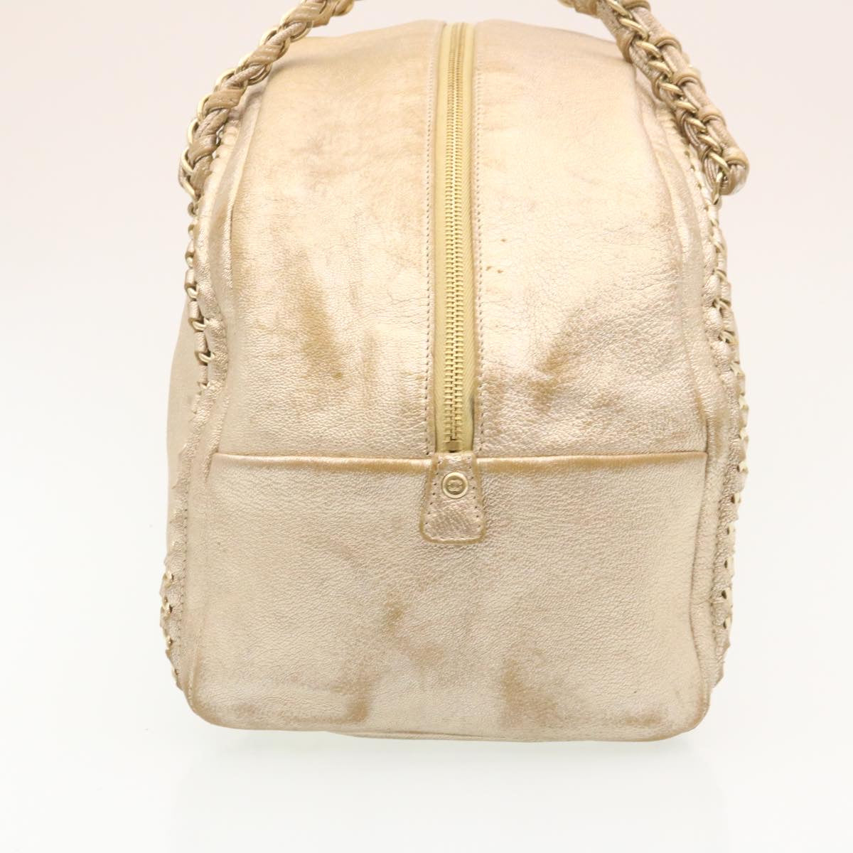 Chanel Caviar Skin Tote Bag Leather White CC Auth A