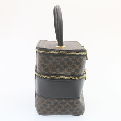 Celine Macadam Canvas Vanity Cosmetic Pouch Black  28799A