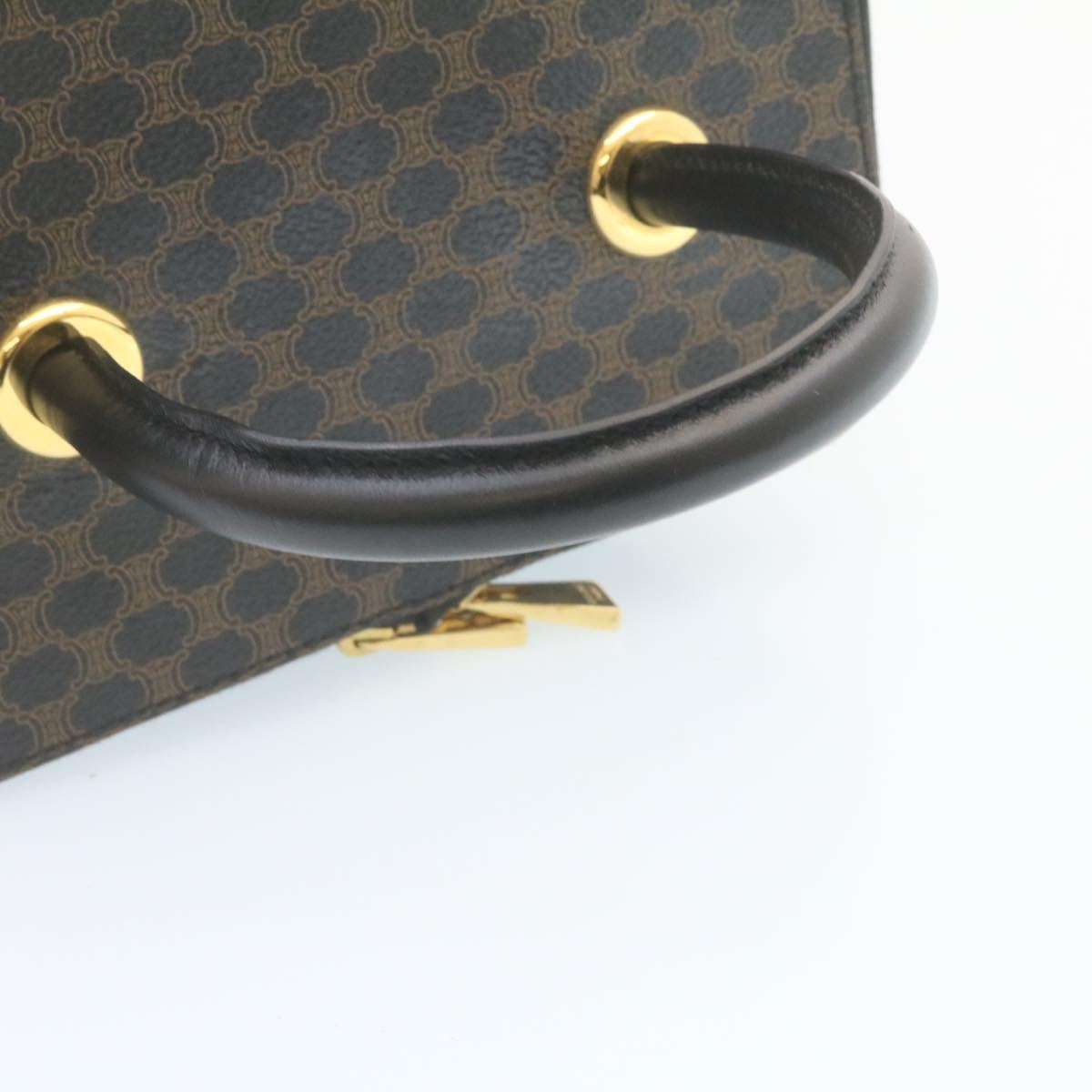 Celine Macadam Canvas Vanity Cosmetic Pouch Black  28799A