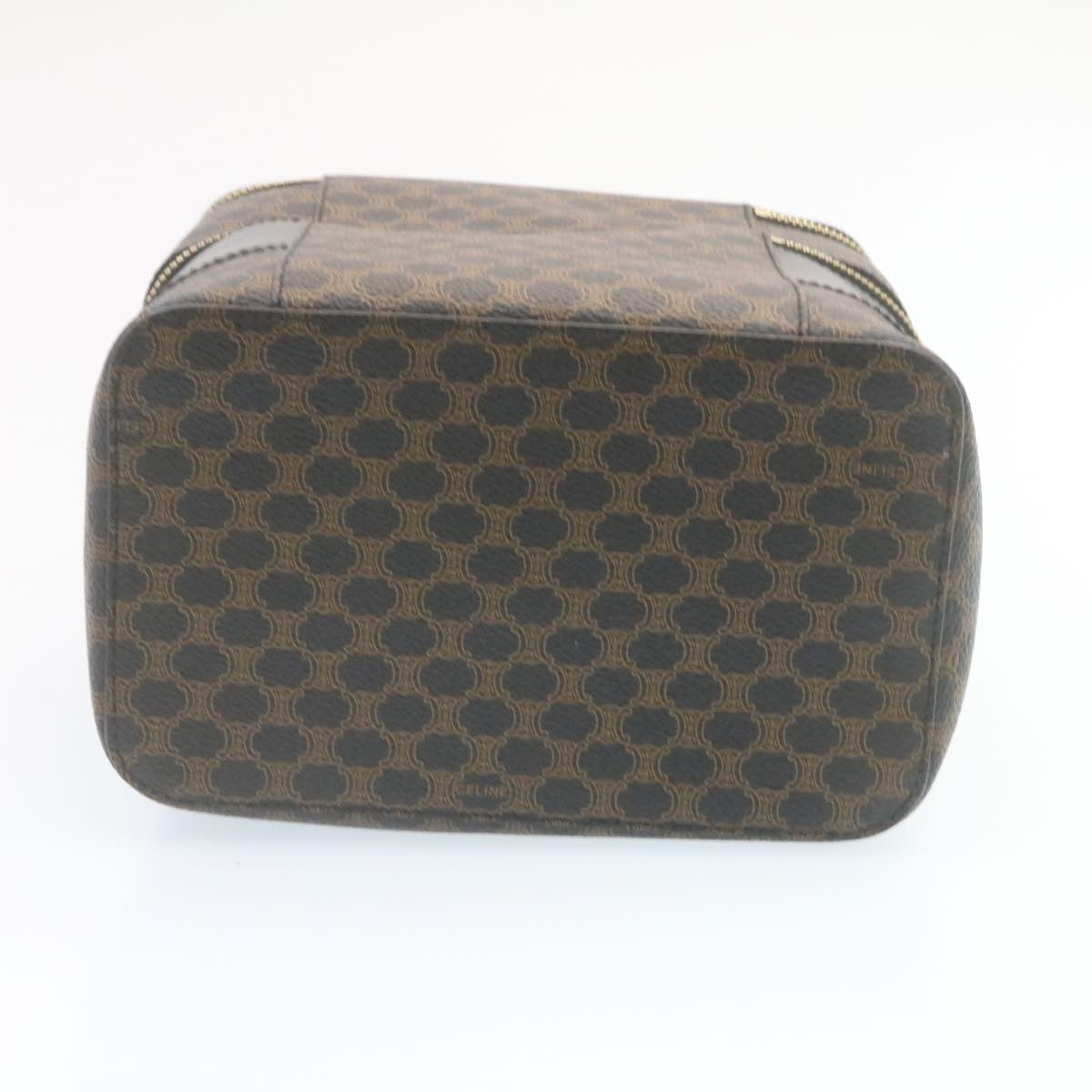 Celine Macadam Canvas Vanity Cosmetic Pouch Black  28799A