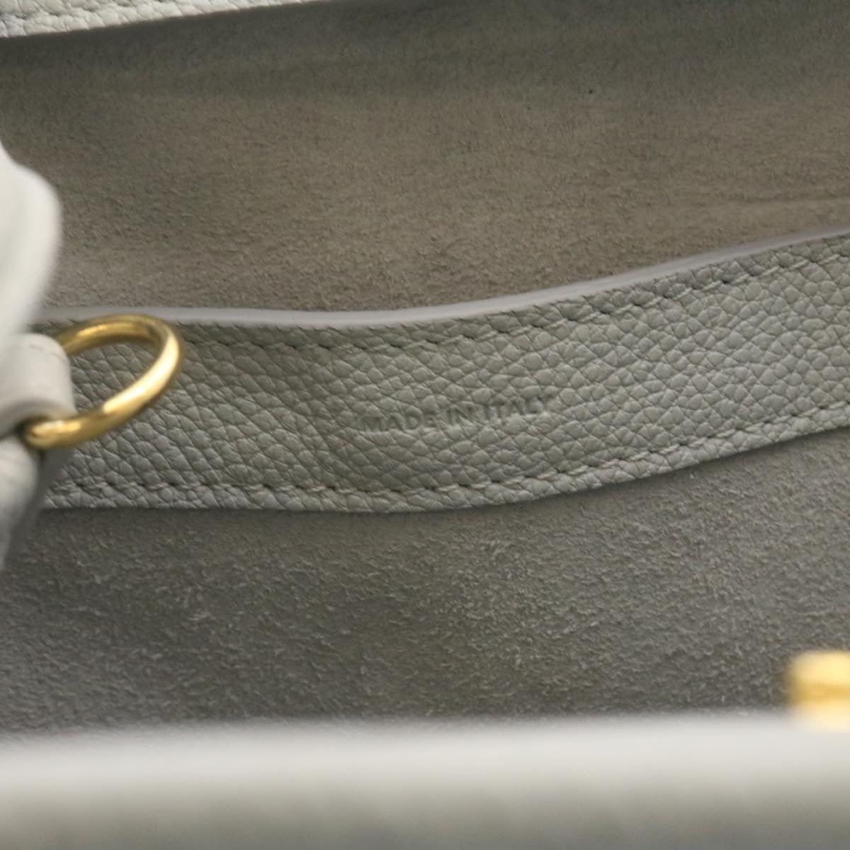 Celine Small fold Cabas Hand Bag 2way Shoulder Bag Light Blue  28800