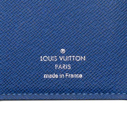 Louis Vuitton Tiger Portfolio Braza Long Wallet M30559 Cobalt Blue Black Leather Men Louis Vuitton