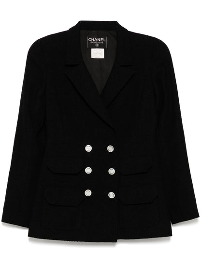 Navy Double-Breasted Blazer