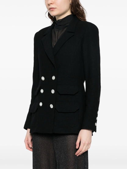 Navy Double-Breasted Blazer