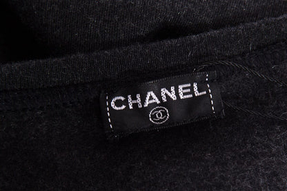 Chanel Charcoal Cotton & Cashmere Athletic Set SZ 38