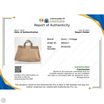Tote Luxury Designer By Gucci, Size: Medium