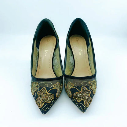 Christian Dior embroidered high heels