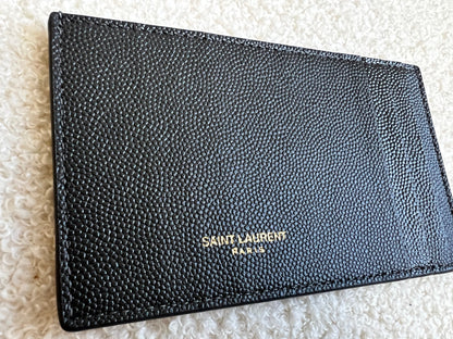 Yves Saint Laurent (YSL) Grey Uptown Chain Wallet