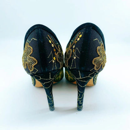 Christian Dior embroidered high heels