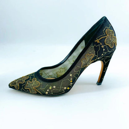 Christian Dior embroidered high heels