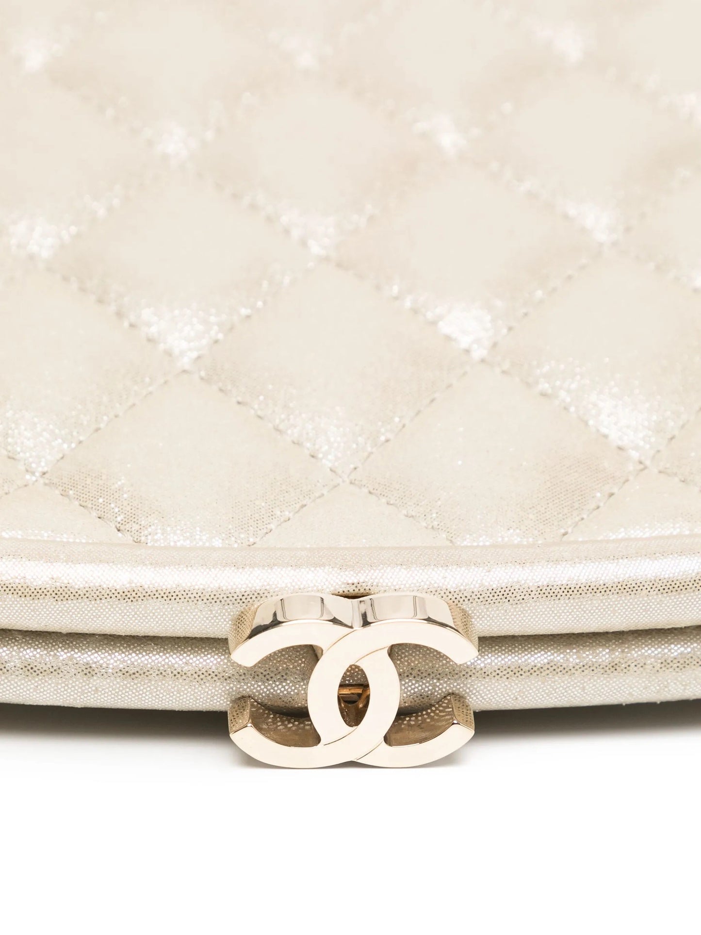 Champagne Quilted Timeless Clutch