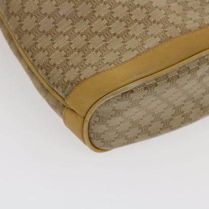 Celine Macadam Canvas Shoulder Bag Beige  29812