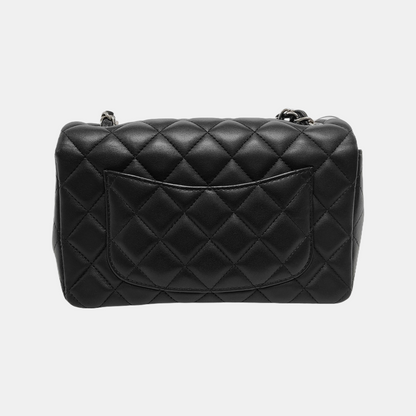 Chanel Classic Flap Rectangular Mini Midnight Navy Black Lambskin