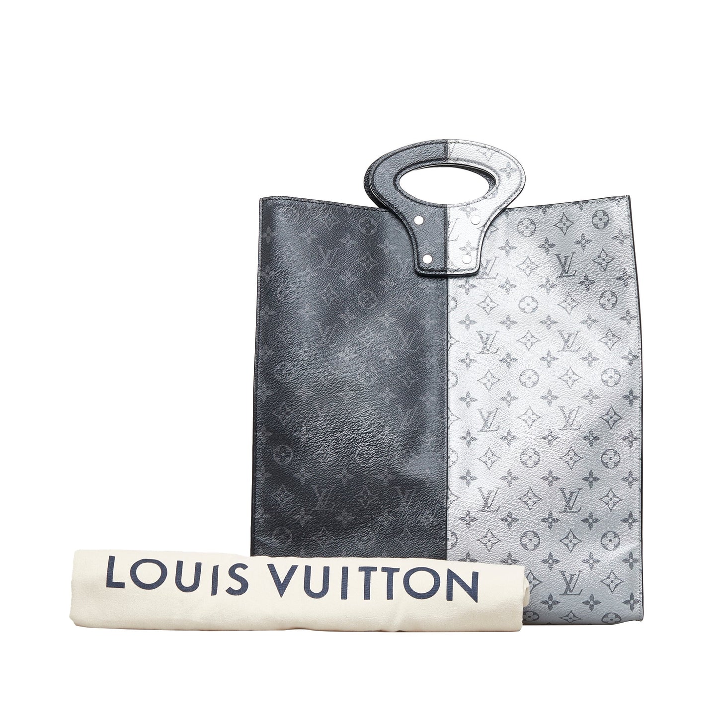 LOUIS VUITTON Split Monogram Eclipse North South Tote Tote Bag