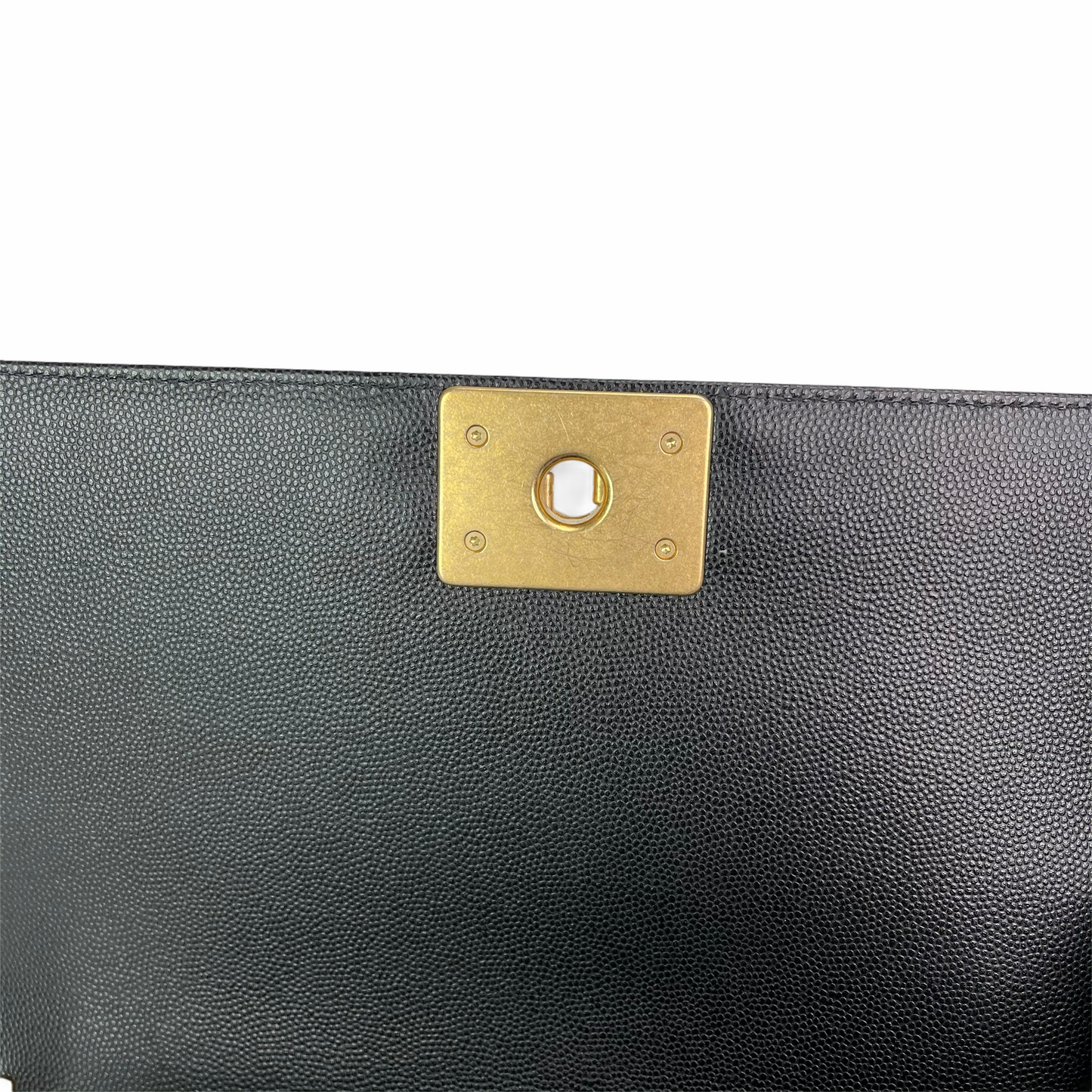 Boy Old Medium Caviar Gold Hardware Black