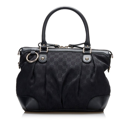 Gucci Medium GG Canvas Sukey Satchel