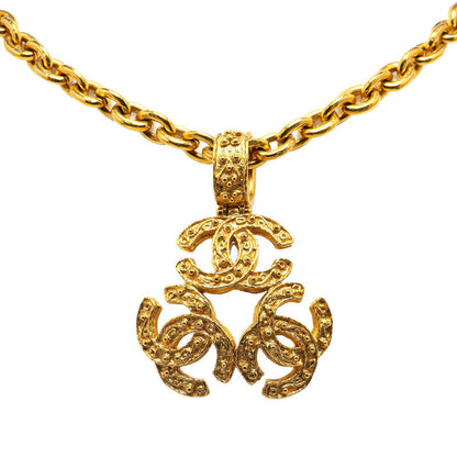 Chanel Triple CC Chain Necklace  Metal Necklace in Excellent condition