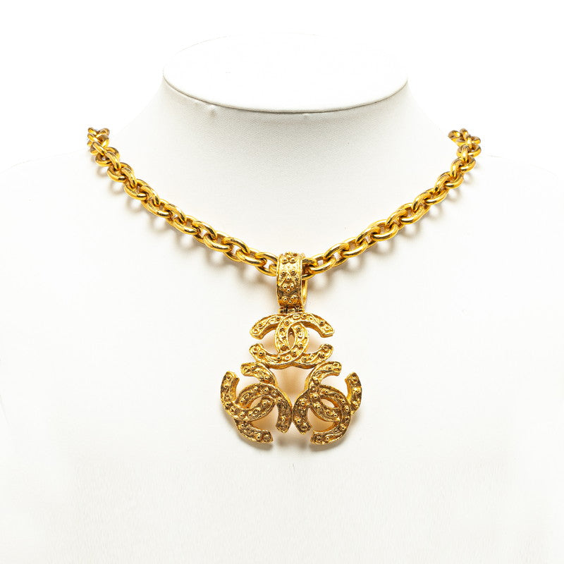 Chanel Triple CC Chain Necklace  Metal Necklace in Excellent condition