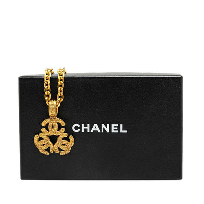 Chanel Triple CC Chain Necklace  Metal Necklace in Excellent condition