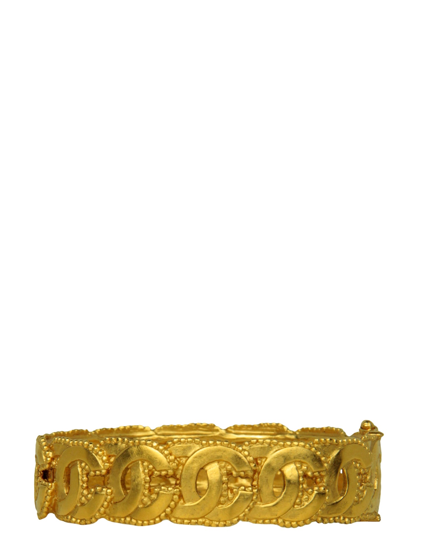 Chanel '90s Gold Vintage Multi CC Cut-Out Bangle Bracelet