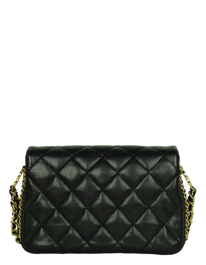 Chanel NEW 23C Black Caviar CC Coco You Flap Bag