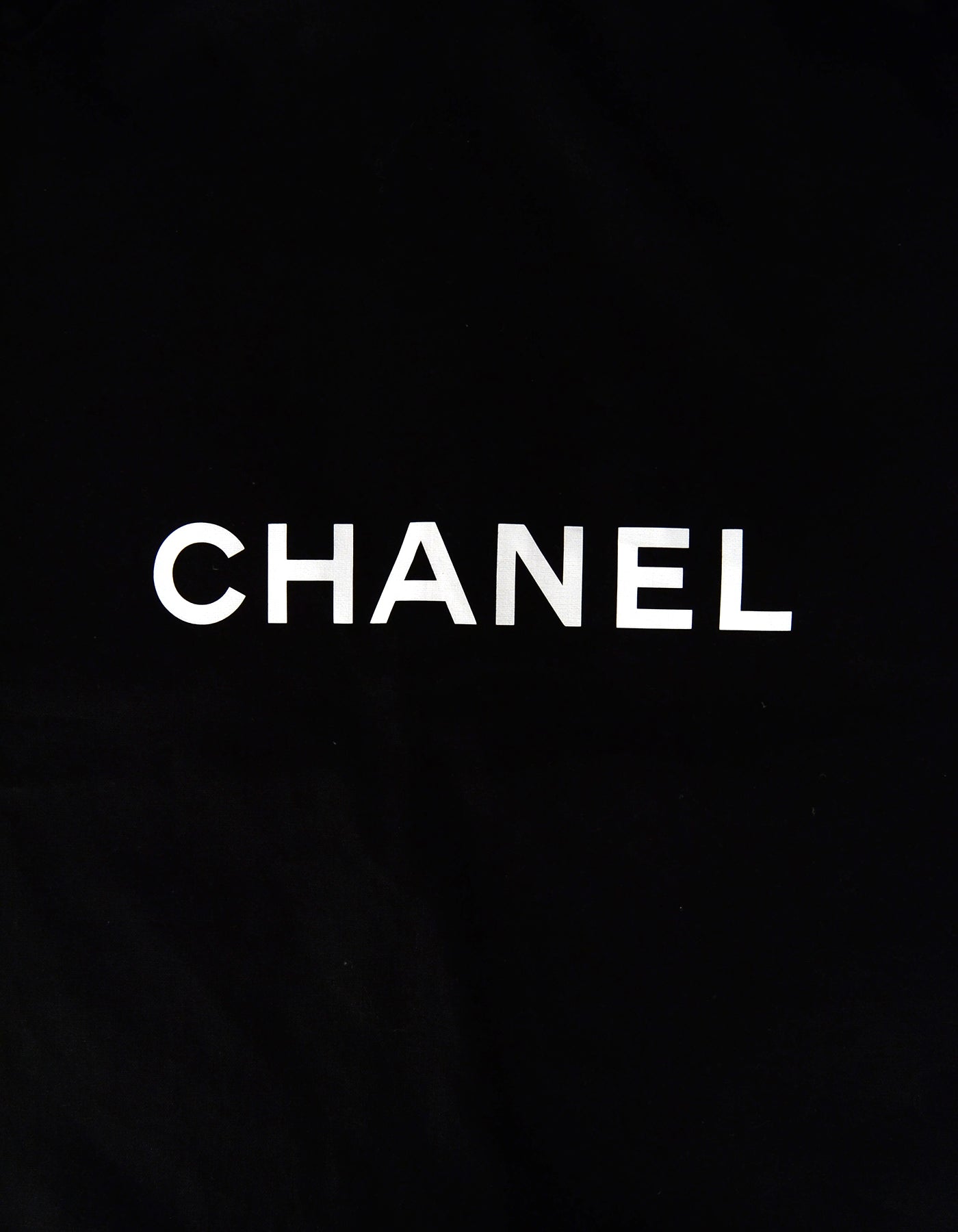 Chanel Black 48" Canvas Garment Bag w/ CC Hanger