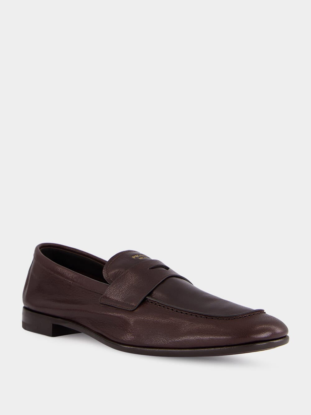Dark Brown Leather Loafers