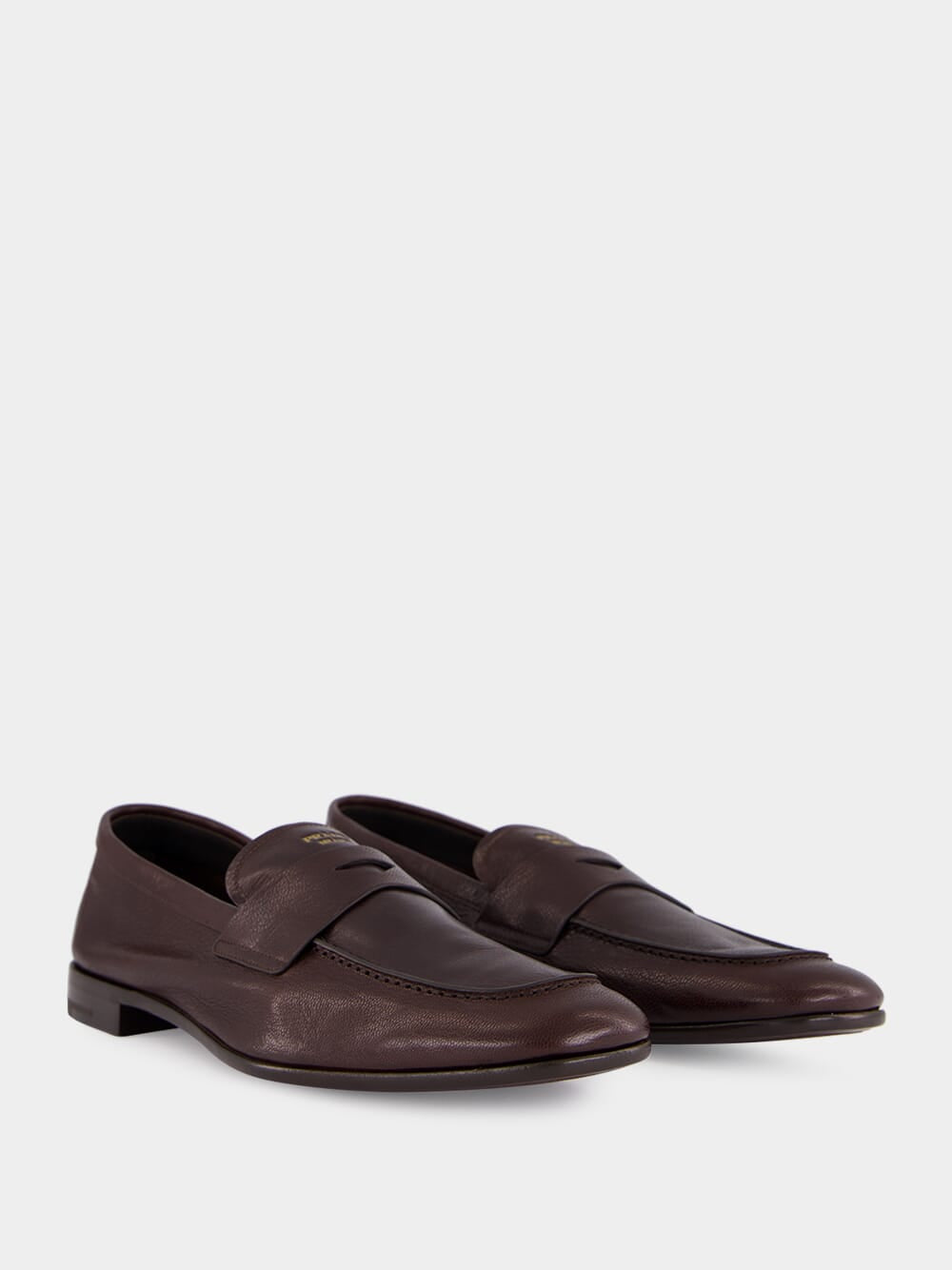 Dark Brown Leather Loafers