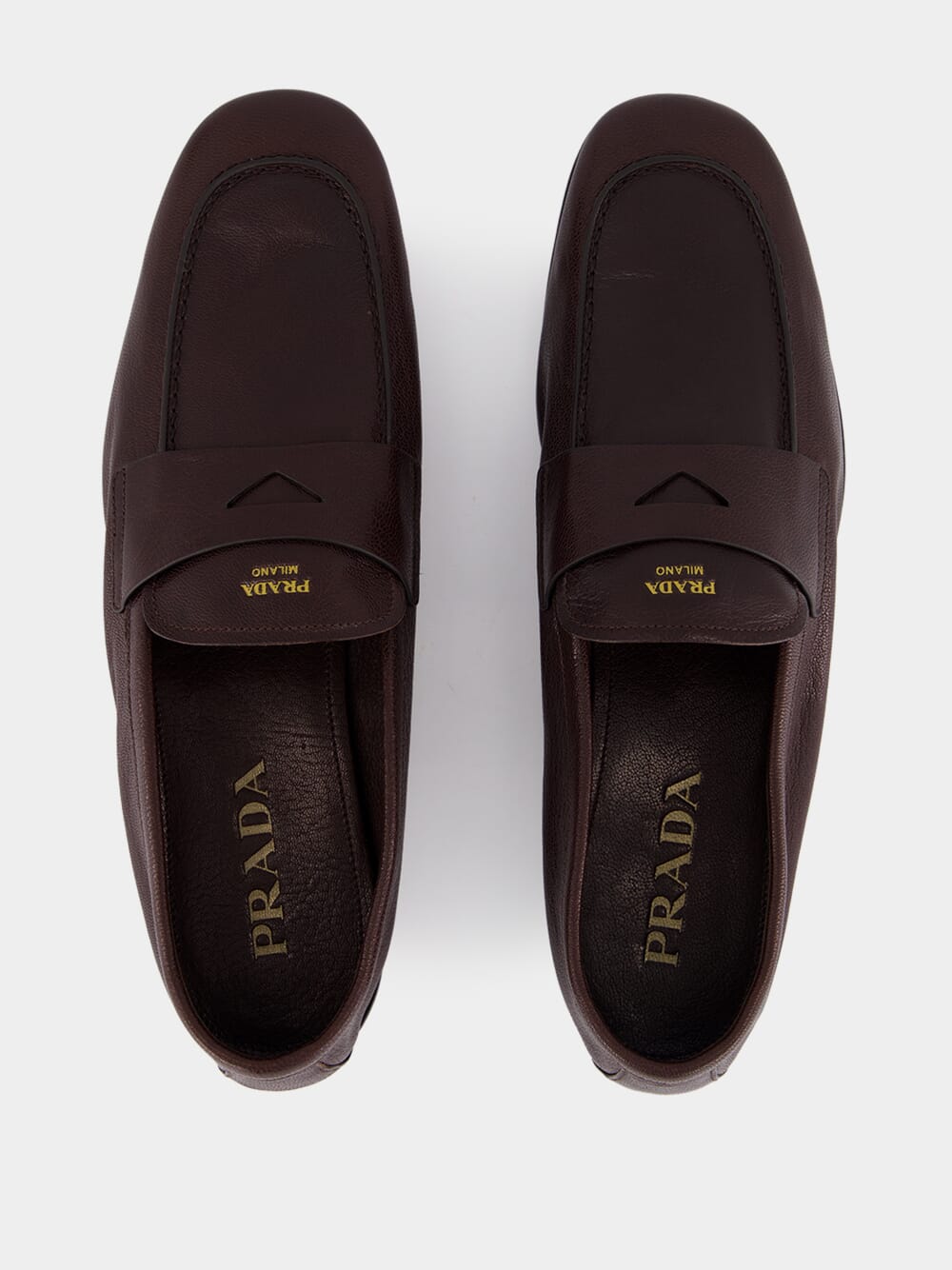 Dark Brown Leather Loafers