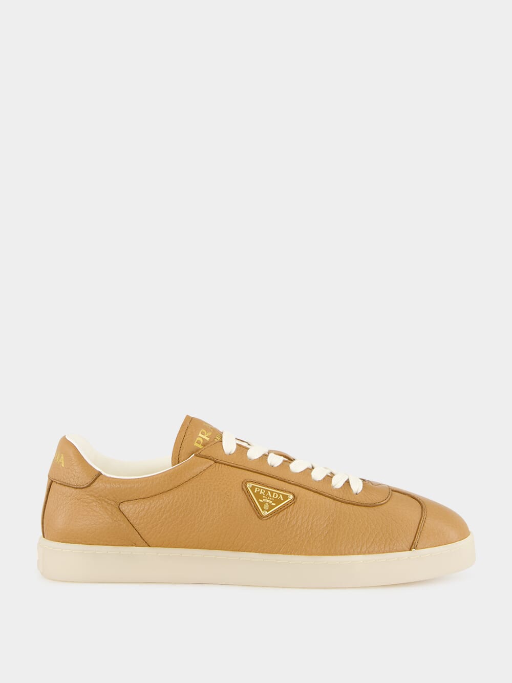 Caramel Low-Top Leather Sneakers