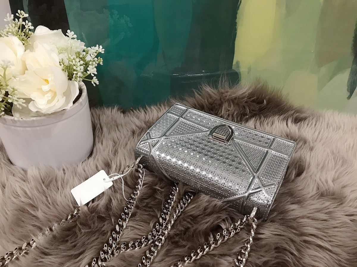 Mini Diorama in Metallic Calfskin