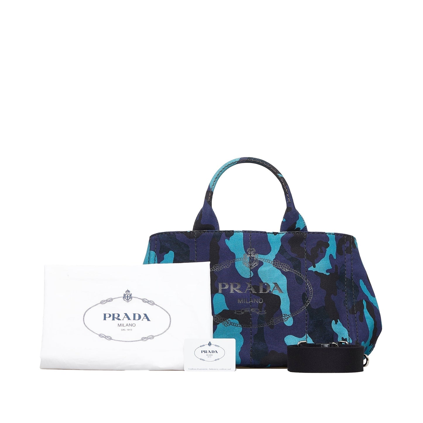 Prada Canapa Camouflage Satchel