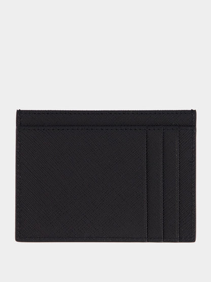Black Calf Leather Card Holder