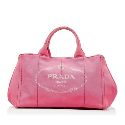 Prada Canapa Logo Satchel