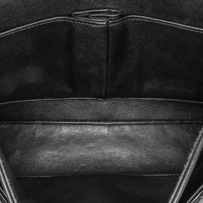 Black Chanel Medium Classic Patent Double Flap Shoulder Bag