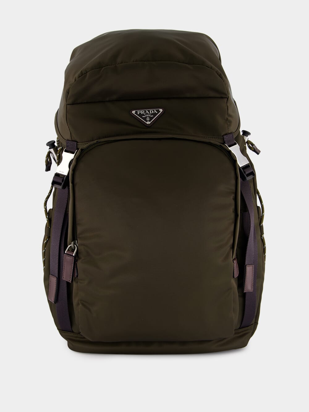 Camouflage Green Speedrock Re-Nylon and Leather Backpack