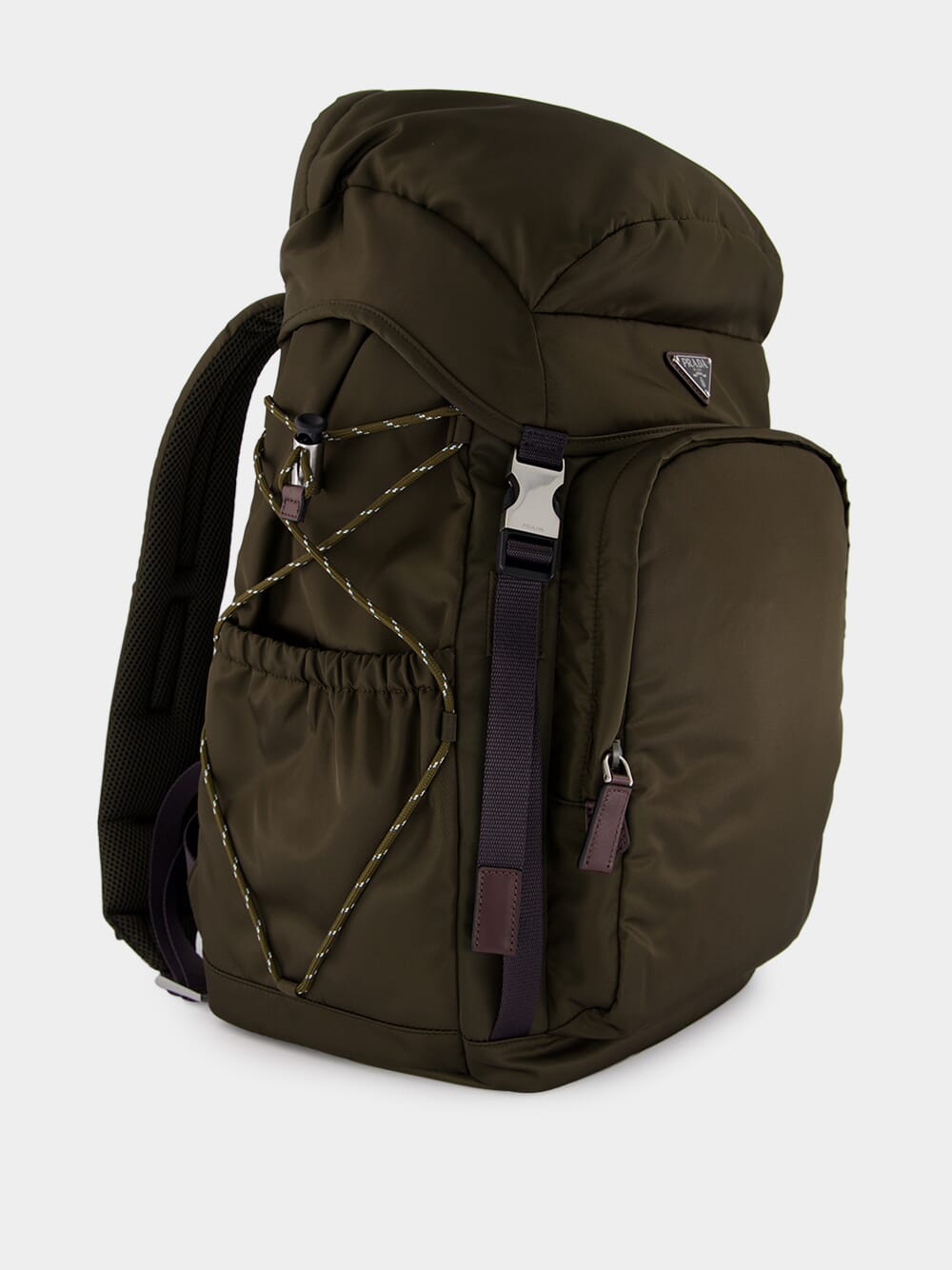 Camouflage Green Speedrock Re-Nylon and Leather Backpack