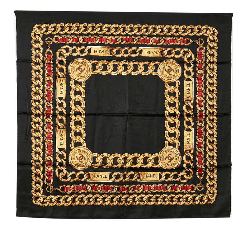 Chanel 31 Rue Cambon Paris Silk Scarf Canvas Scarf in Good condition