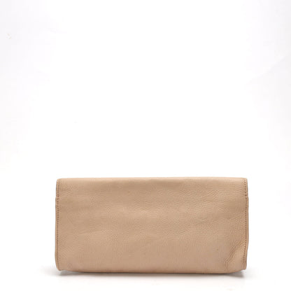 Tory Burch Pink Emma Rainbow Logo Clutch