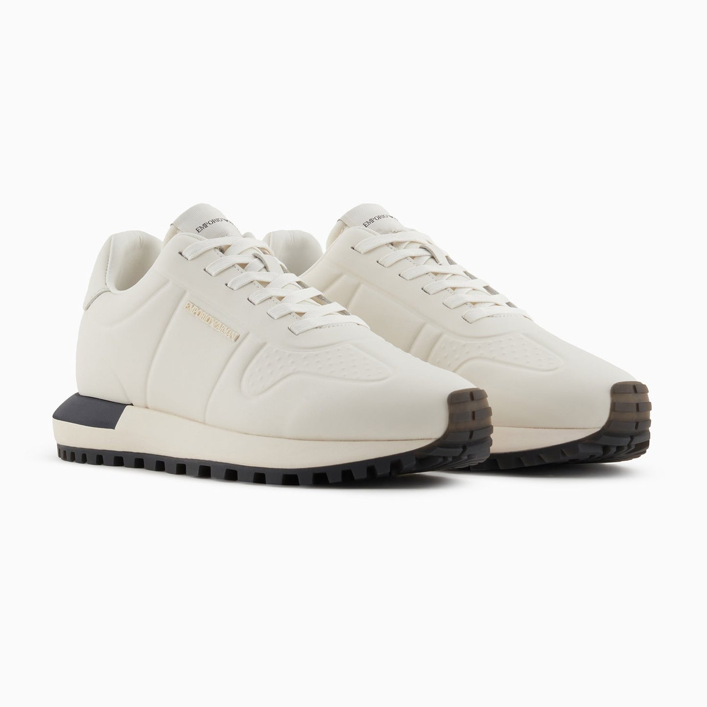 Leather Sneakers With Thermoformed Details