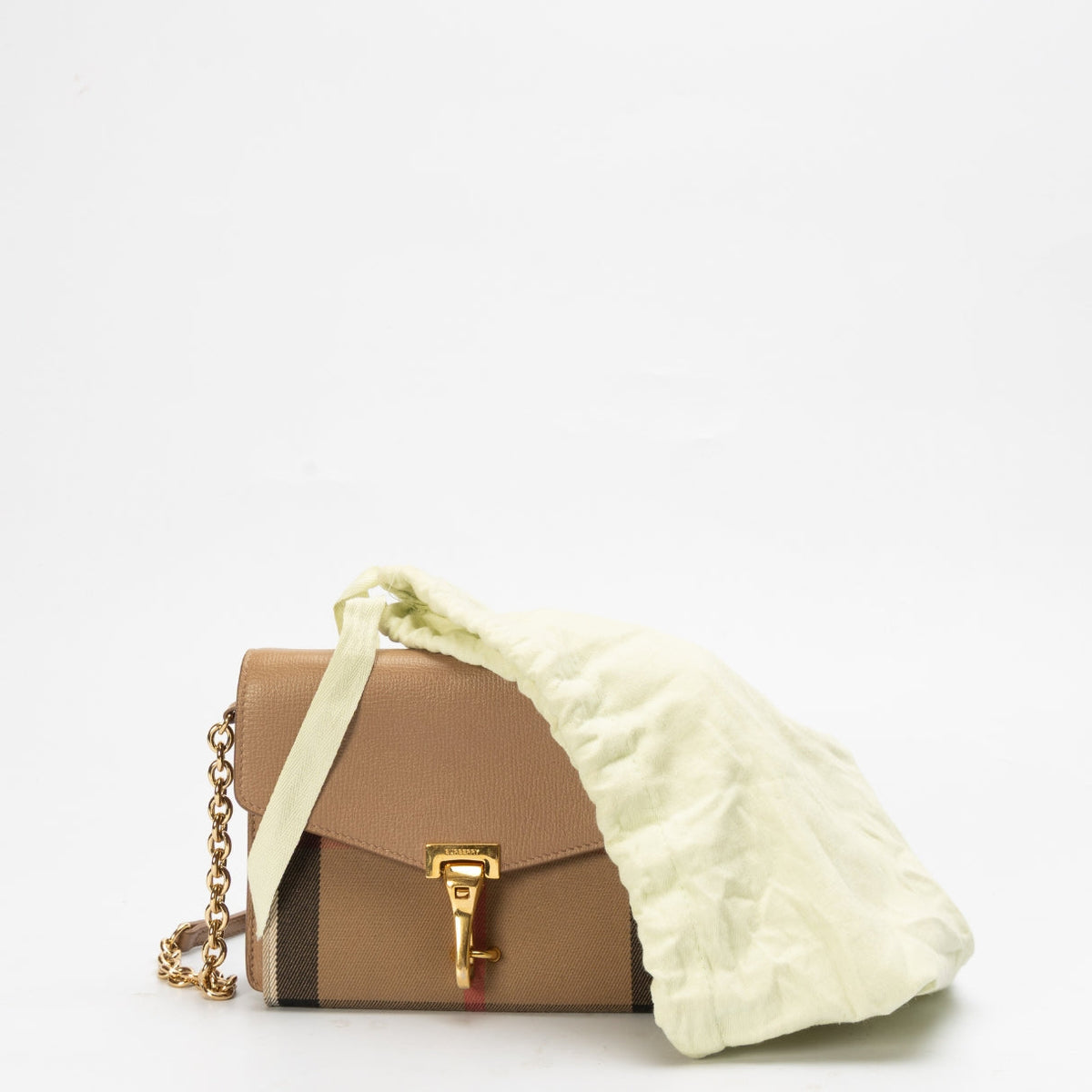 Burberry Brown House Check Macken Crossbody Bag