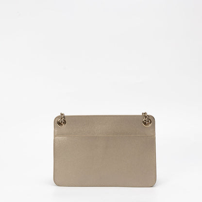 Furla Grey Venere Small Leather Crossbody Bag