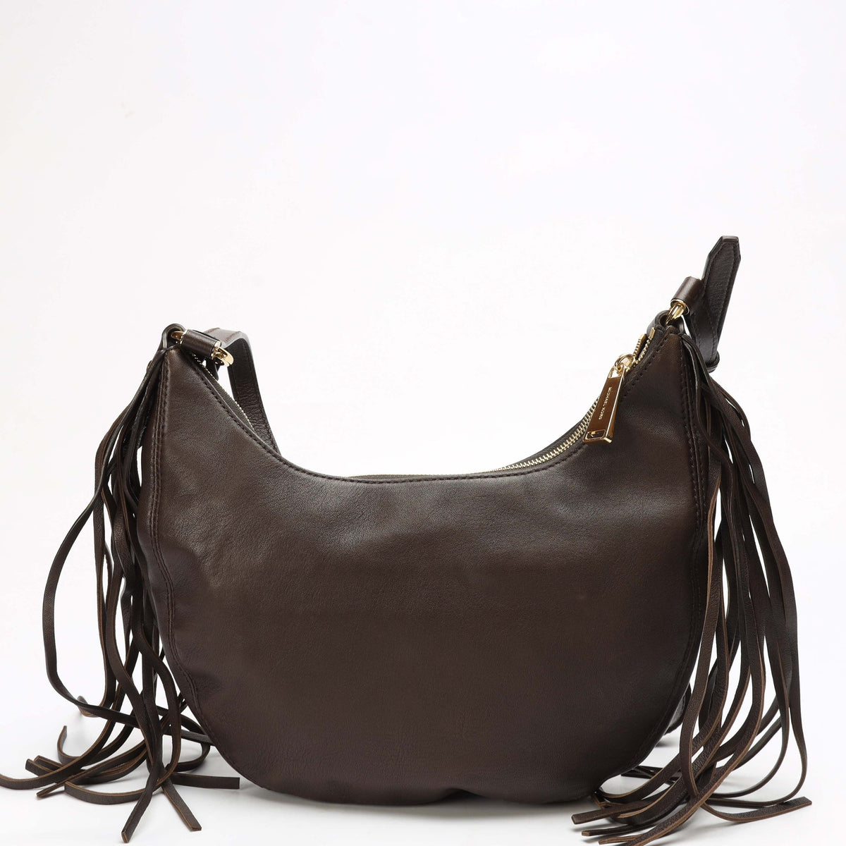 Michael Kors Brown Studded Rhea Crossbody Bag