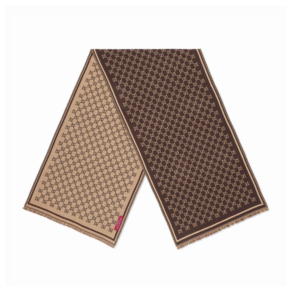 Gucci Gg Wool Jacquard Scarf