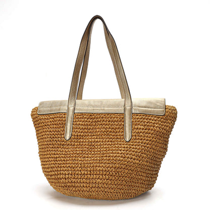Michael Kors Naomi Large Straw Tote