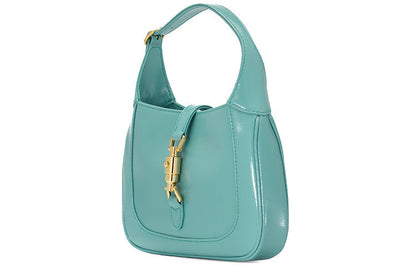 (WMNS) GUCCI Jackie 1961 SeriesBag Single-Shoulder Bag MIni-Size Blue 637091-10O0G-4933